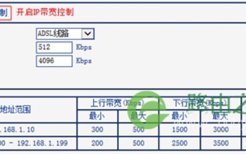 TP-Link TL-WR740N 无线路由器IP带宽控制功能与分配带宽