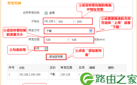 腾达A32路由器限制网速(带宽控制)设置