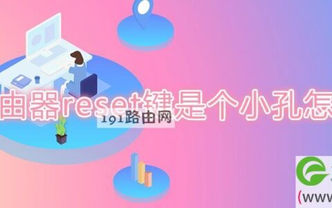 路由器reset键是个小孔怎么按(图文)