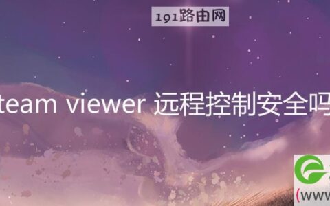 team viewer 远程控制安全吗(图文)