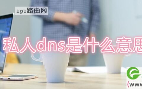 私人dns是什么意思(图文)