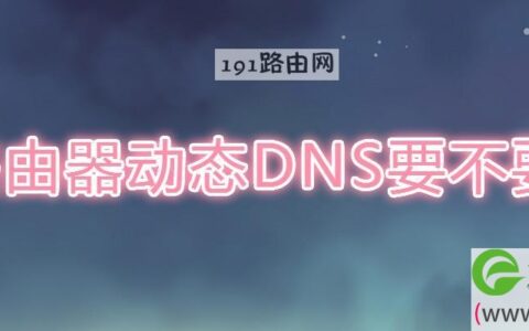 路由器动态DNS要不要开(图文)