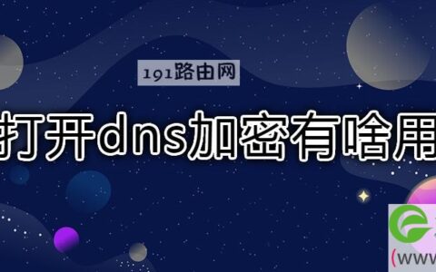 打开dns加密有啥用(图文)