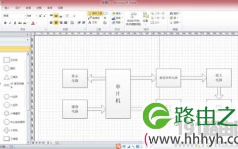 visio绘制系统框图及流程图