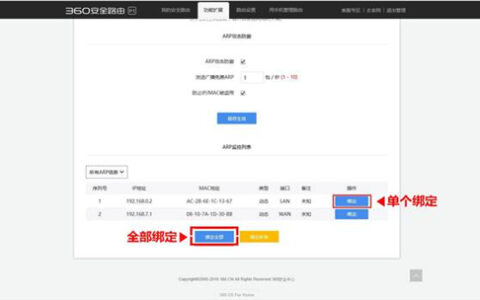360安全路由的IP/MAC绑定操作方法(H.30安全路由的IP/MAC绑定操作方法)