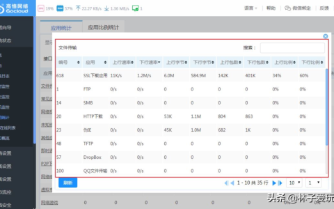 高恪固件系统状态中主机监控和应用统计