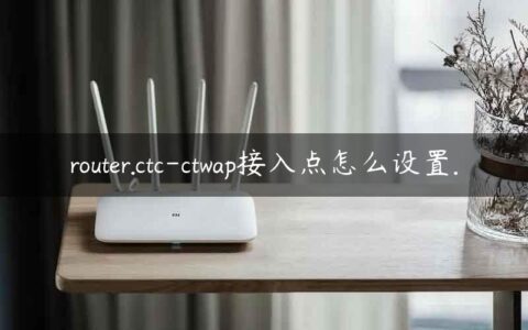 router.ctc-ctwap接入点怎么设置.