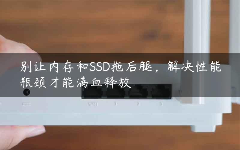 别让内存和SSD拖后腿，解决性能瓶颈才能满血释放