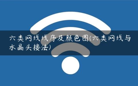 六类网线线序及颜色图(六类网线与水晶头接法)