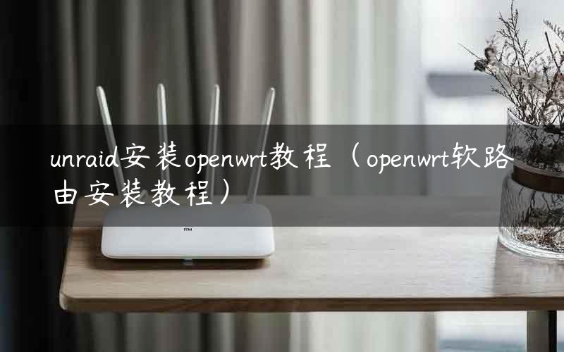 unraid安装openwrt教程（openwrt软路由安装教程）