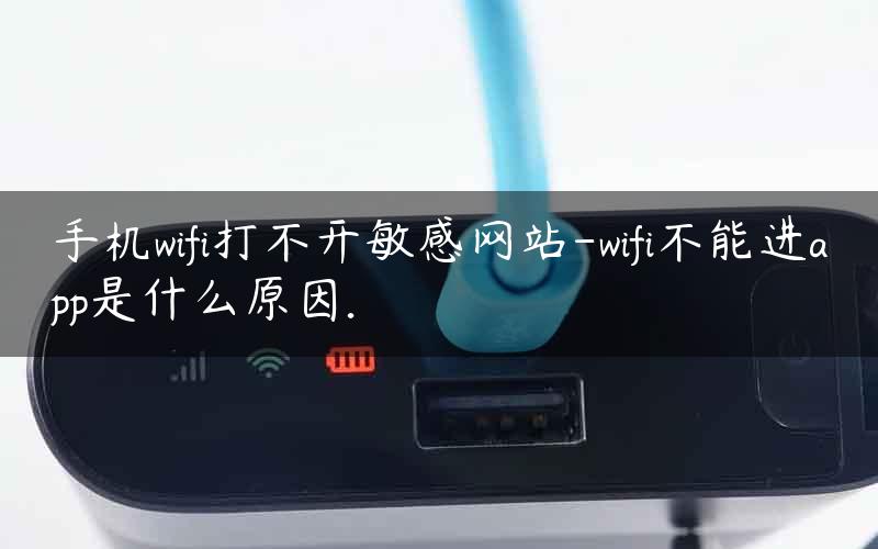 手机wifi打不开敏感网站-wifi不能进app是什么原因.