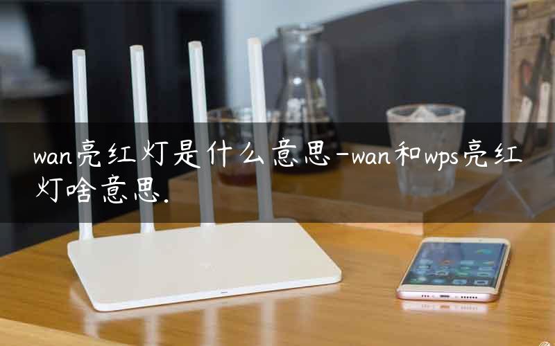 wan亮红灯是什么意思-wan和wps亮红灯啥意思.