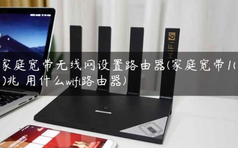 家庭宽带无线网设置路由器(家庭宽带100兆 用什么wifi路由器)